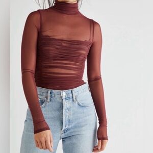 Free People Intimately Under It All Mesh Bodysuit